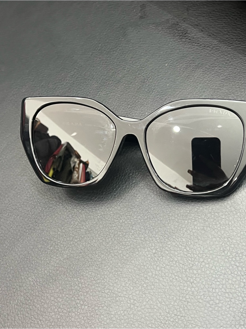 Prada Black Oversized Cat-Eye Sunglasses - Picture 1 of 5